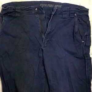 Duluth Flex Fire Hose Carpenter pants relaxed 38x34 steel blue